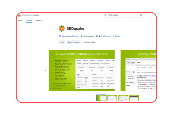 seoquake aracı